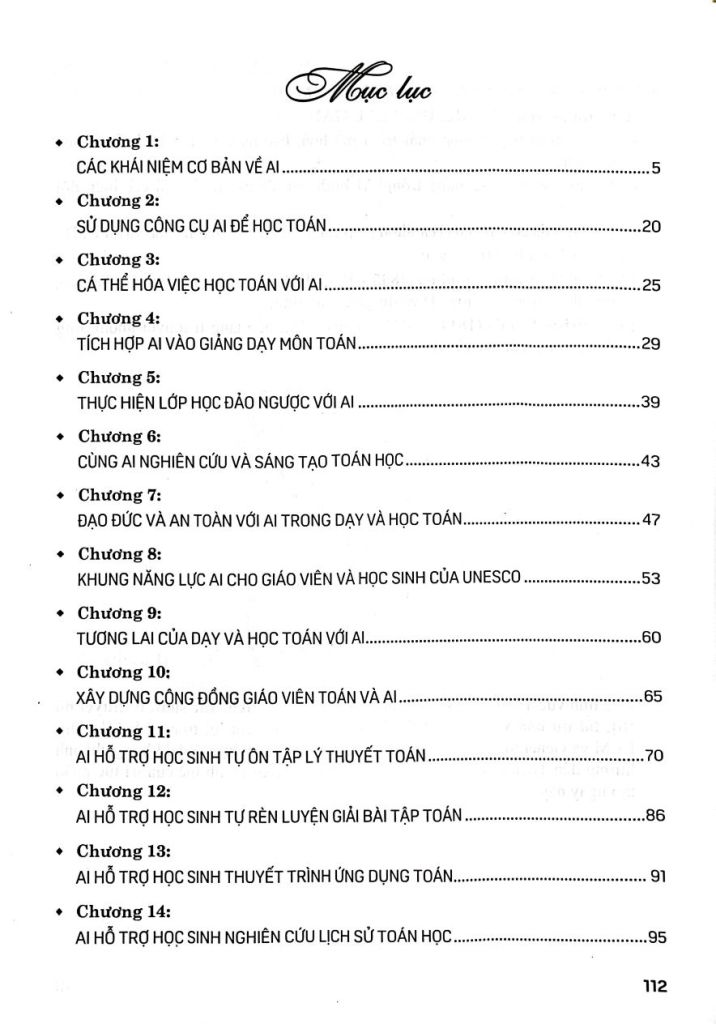 ỨNG DỤNG TRÍ TUỆ NHÂN TẠO AI TRONG DẠY VÀ HỌC MÔN TOÁN (Dành cho Giáo viên và học sinh)
